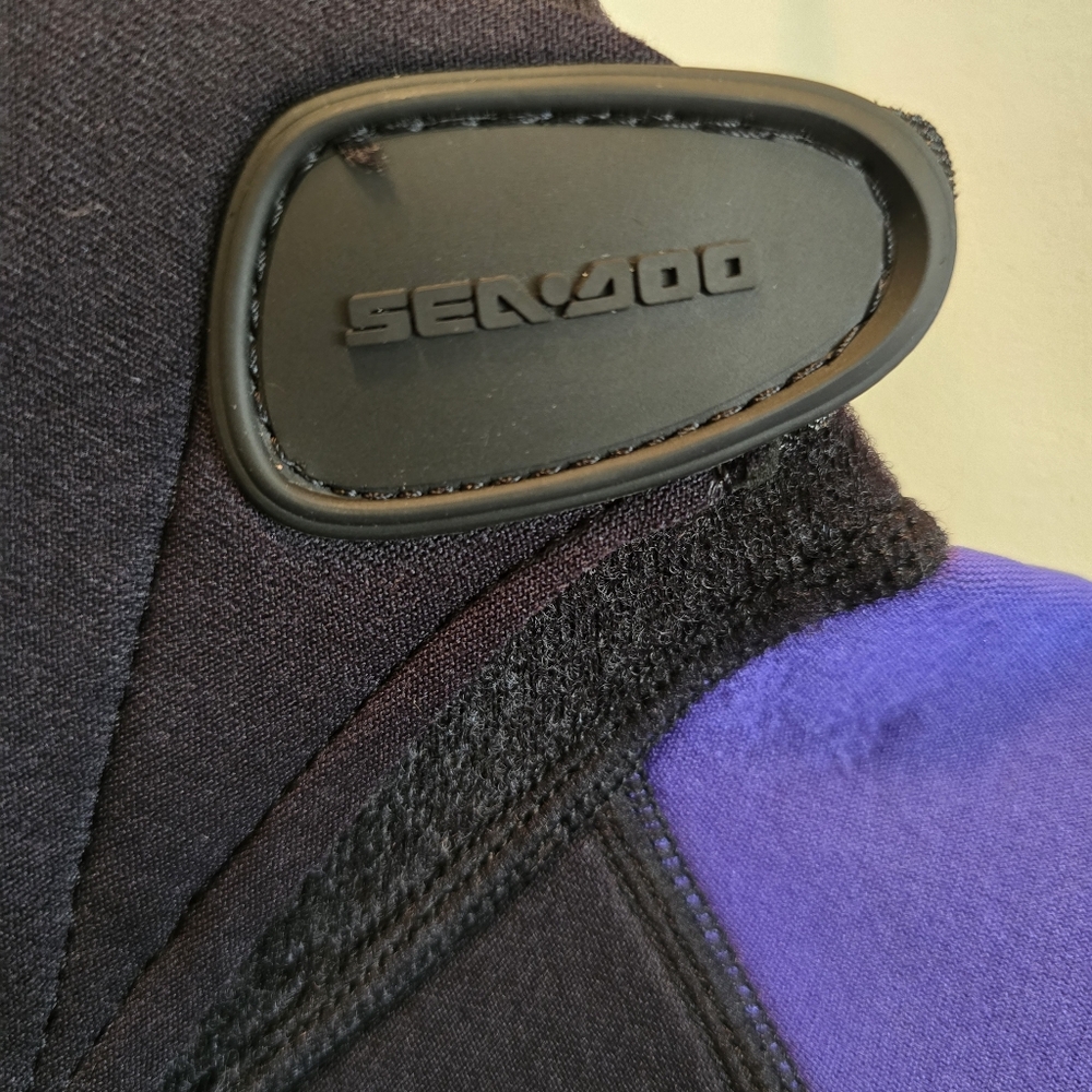 NWT Seadoo Women's 3MM Shorty Wetsuit - Black Blue Purple Small - Picture 5 of 11